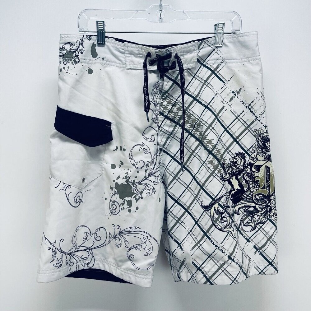 Maui And Sons Short Swimwear Size 34 Men’s Board lion/splash Drawstring